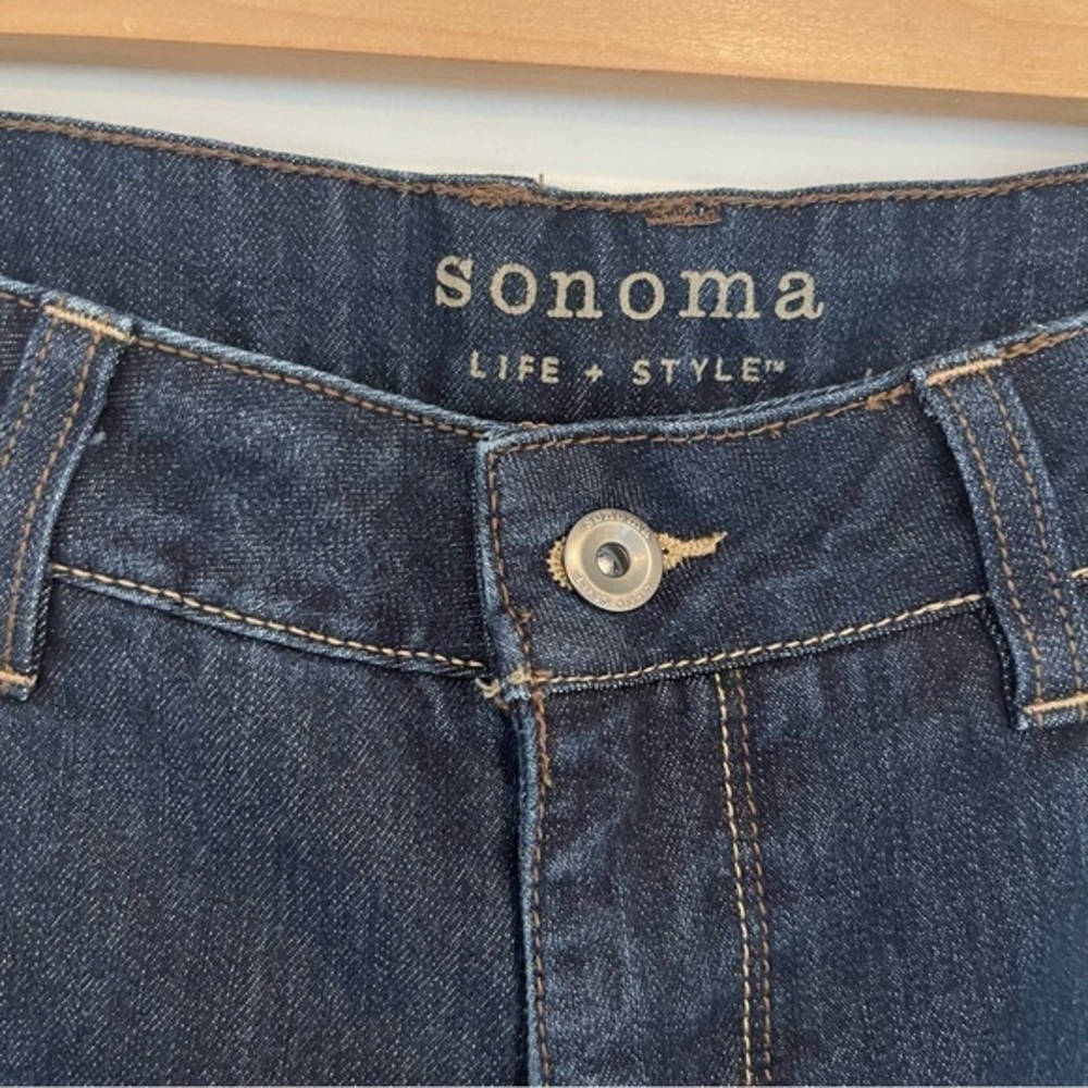 Y2K Boho High Rise Boot Cut Dark Wash Jeans - Women's Size 10 - Picture 8 of 11